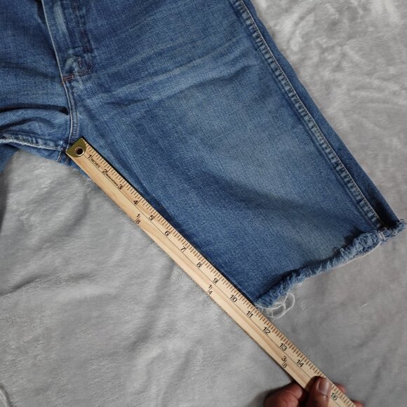 Vintage Wrangler Denim Cut Off Shorts Mens 34 (Fits 32x11) Western USA Made 60s - Picture 10 of 12